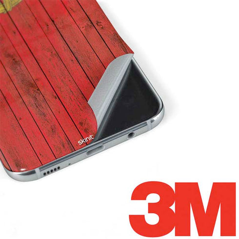 Portuguese Flag Dark Wood Galaxy S8 Skin